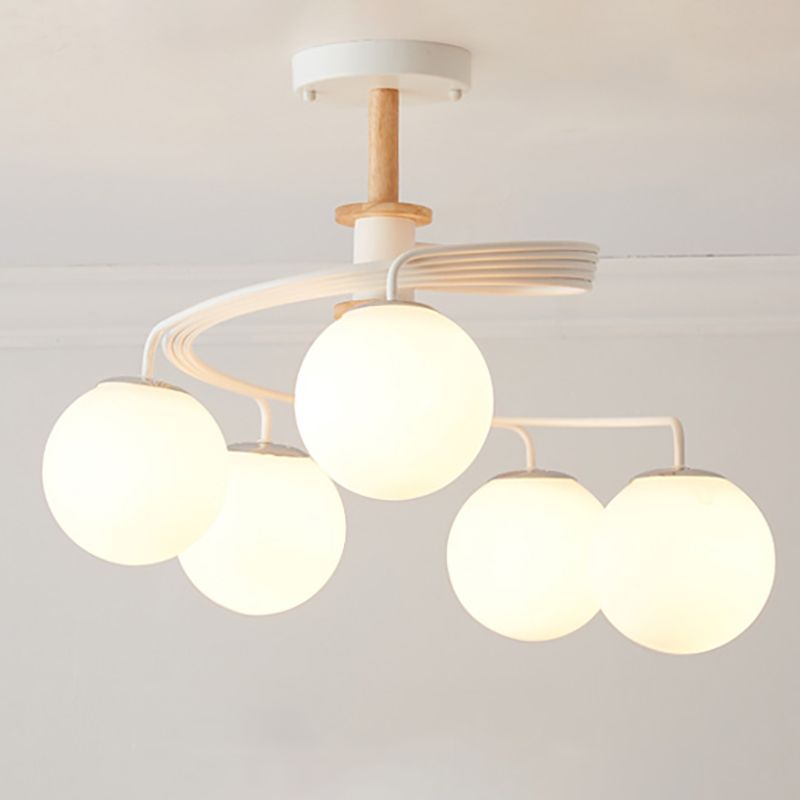 Lampade per lampadari in legno moderni in legno di lampade a sospensione a sospensione multipla