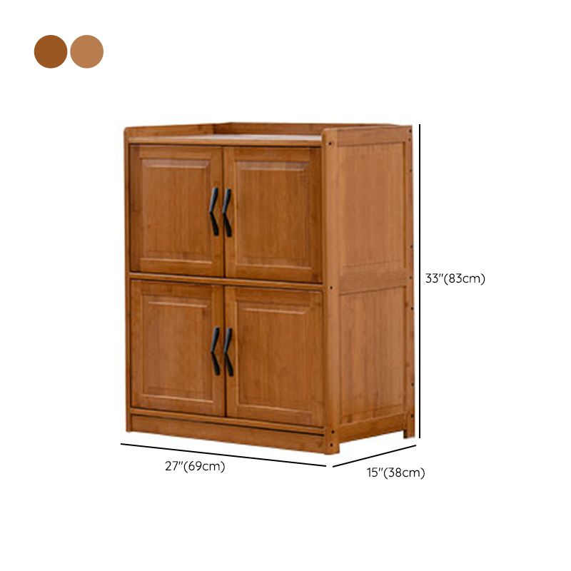 14.96 inch Wide Wooden Storage Cabinet with Door for Living Room