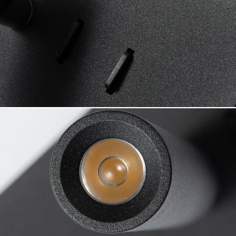 Modern Aluminum Wall Light Rectangle 2 Lights Reading Wall Sconce for Bedroom