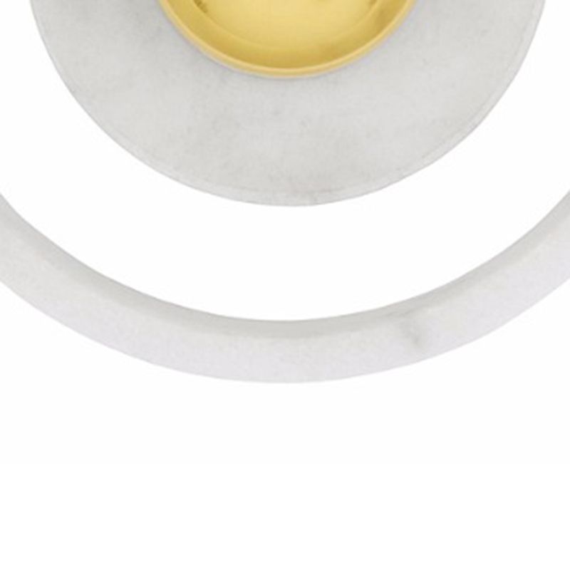 Bowl Wall Light Fixture Modern 1-Light White Wall Mounted Lamp for Restaurant