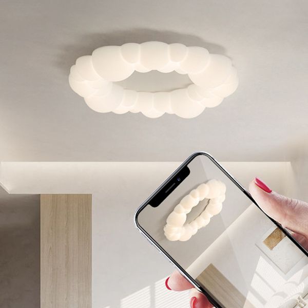 White LED Ceiling Light Modernism Flush Mount Lighting for Foyer Kitchen