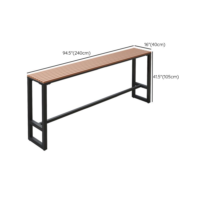 Rectangle Bar Dining Table Industrial Wood Counter Height Dining Table