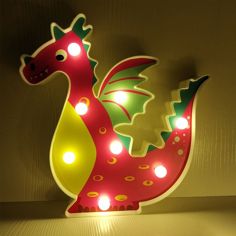 Lampada per comodini a LED modernista lampada da parete per animali con ombra di plastica per la camera da letto delle ragazze