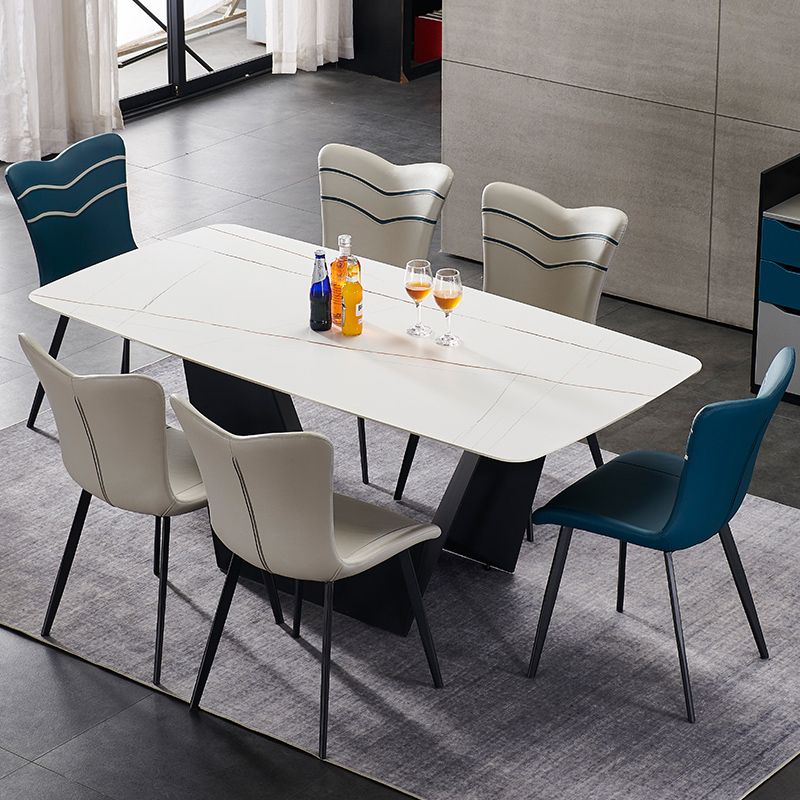 Modern Indoor Dining Side Chair Leather Upholstered Side Chair
