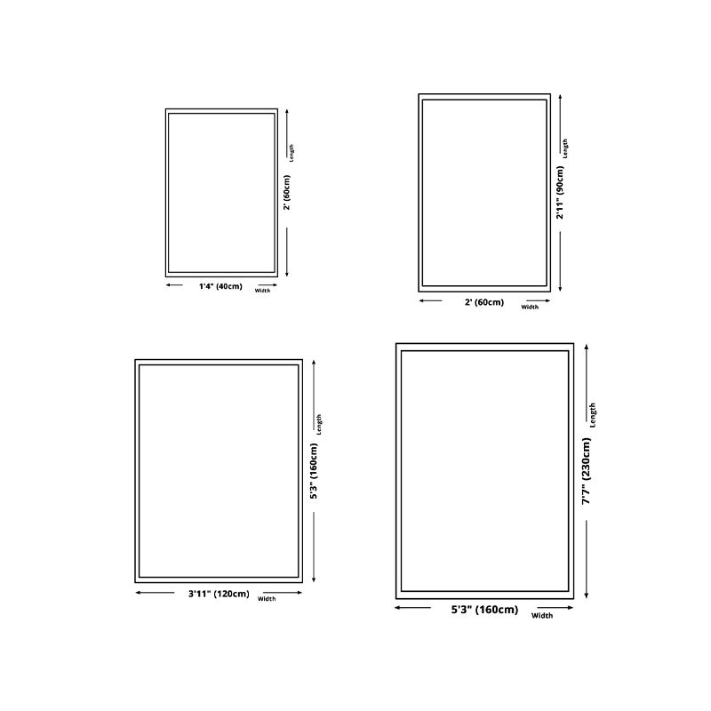 White Modern Rug Polyester Abstract Face Rug Washable Rug for Living Room