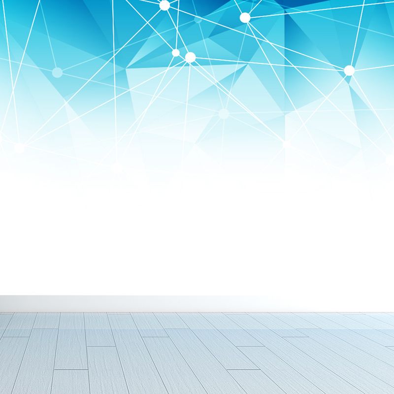 Graphic Mural Wallpaper Pastel Color Contemporary Wall Covering for Girls Bedroom