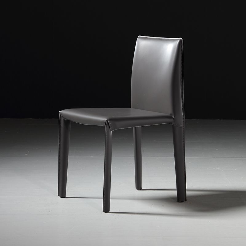 Modern Indoor Home Side Chair Faux Leather Upholstered Side Chair