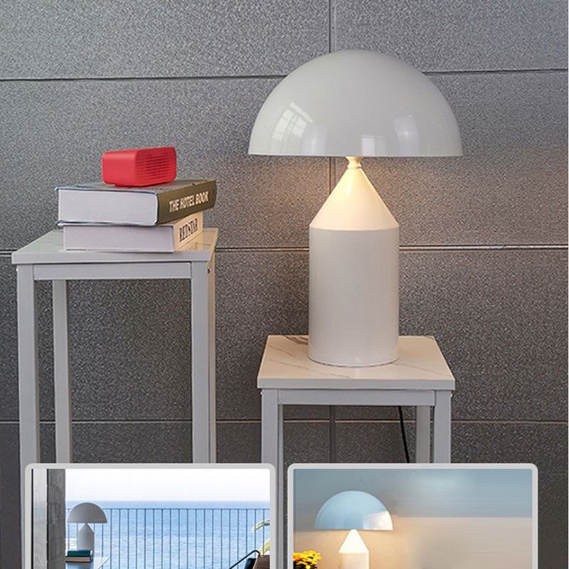 Metal Dome Shaped Nights and Lamp Contemporary Style Table Light for Bedroom