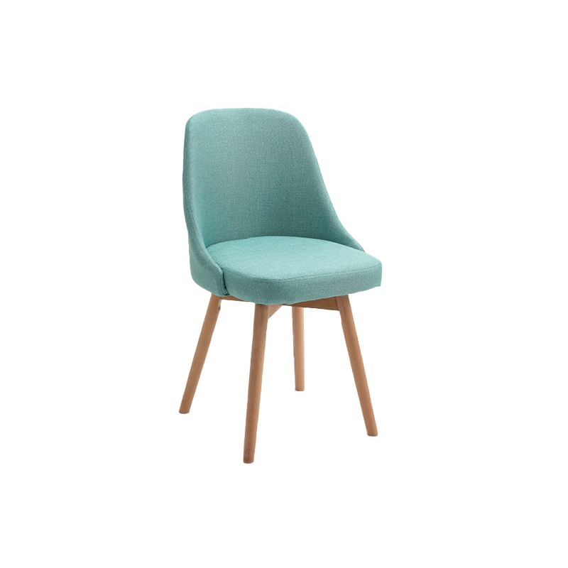 Armless Chair 17.7" L x19.6" W x31.4" H Solid Wood Frame Chair for Living Room