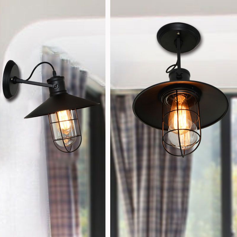 3 luci trasparente lampada montata a parete in vetro a parete industriale monte a parete per sala e foyer