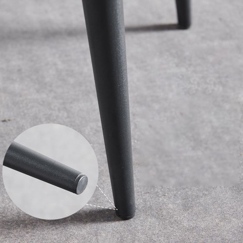 Industrial Faux Leather Side Chair Arm Open Back Side Chairs