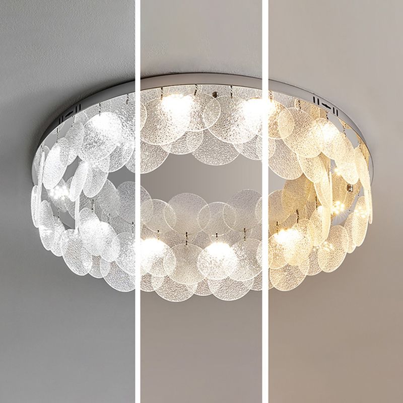 Silver Modernism Flush Mount Lighting LED Ceiling Light for Bedroom