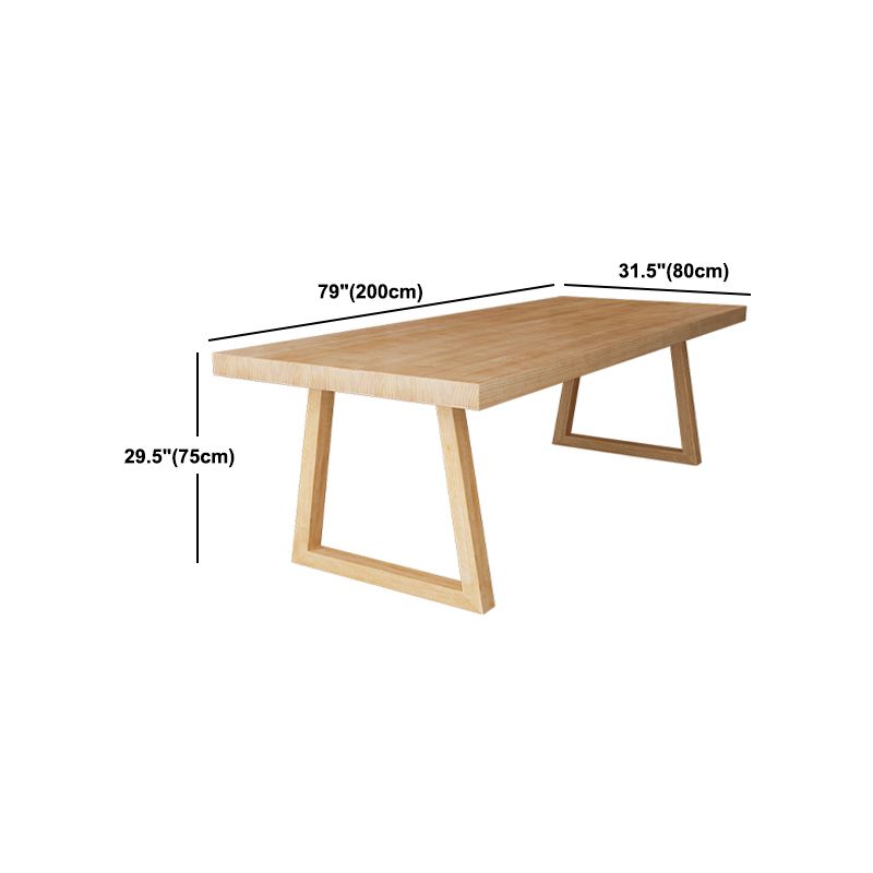 Contemporary Dining Set 1/4/5 Pcs Solid Wood Dining Table and Chairs