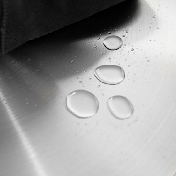 Square Dining Table Industrial Stainless Steel Table with Pedestal Base