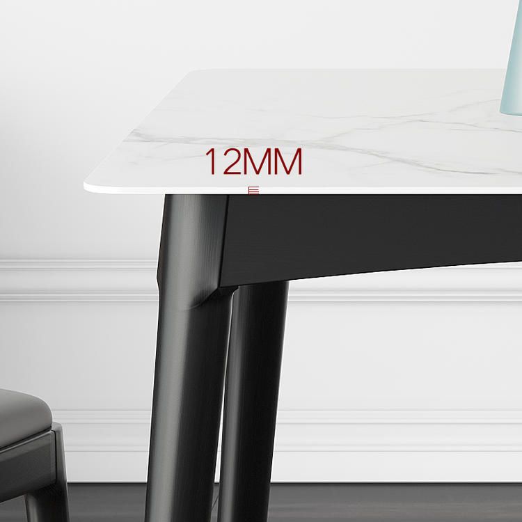 Stone Dining Room Collection Industrial Style Square 4 Legs Furniture for Home