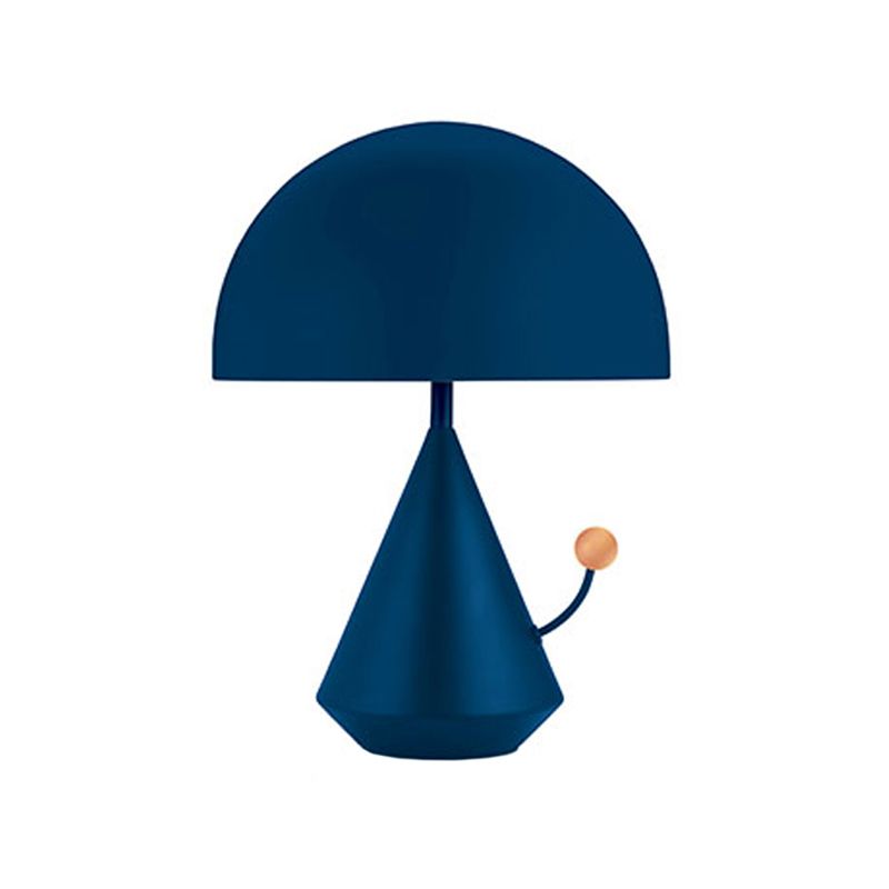 Macaron hemisfeer vorm nachtkastje lamp metaal 1 lamp leesboek licht in blauw/roze