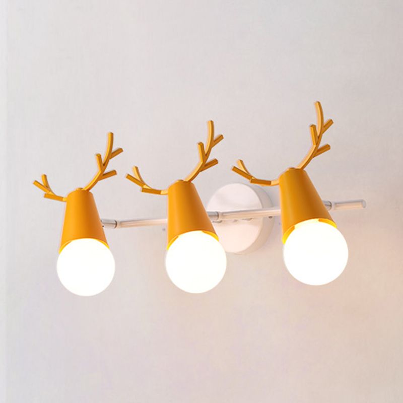 Wall Mount Light Fixture Nordic Metal Kids Bedroom Wall Mount Light