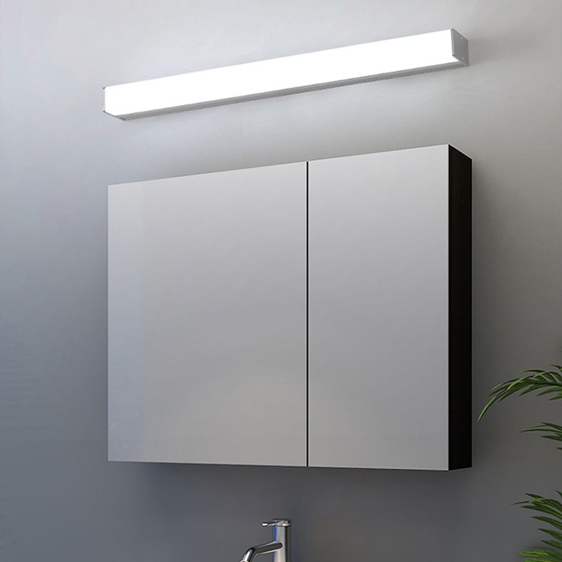 Modern Minimalist Style Rectangle Led Bathroom Vanity Light Fixtures Acrylic Vanity Sconce for Toilet