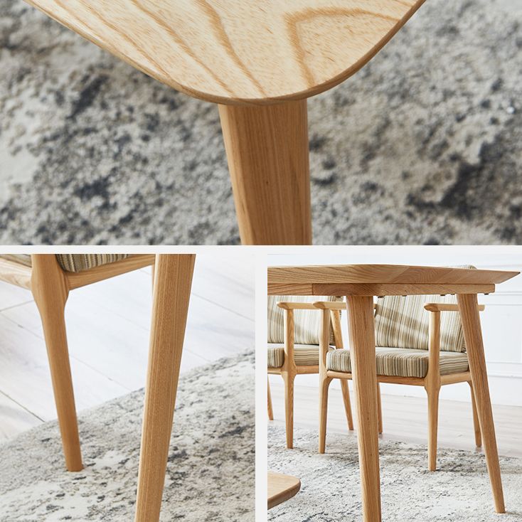 Moderne ashouten tafel rechthoek eettafel met houten 4 poten voor restaurant