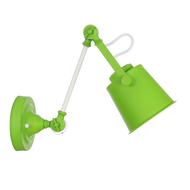 Longueur du bras réglable lampe murale macaron colorée moderne style simplicité style applique de bulbe lumière pour l'allée du couloir