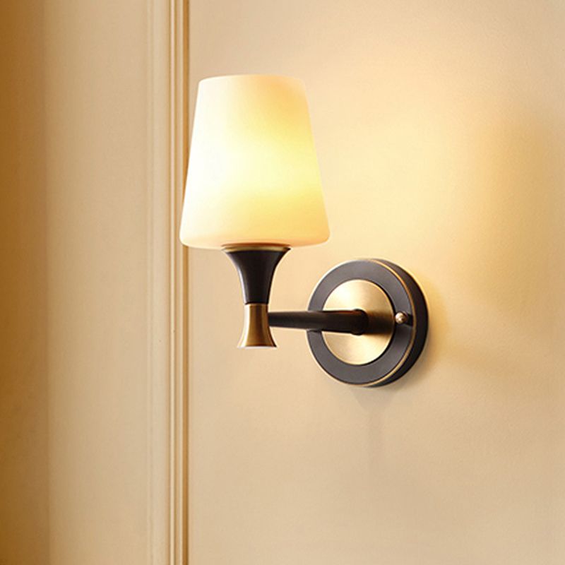 Simple Shape Wall Lighting Fixtures Modern 1 Light Wall Light Sconces for Living Room
