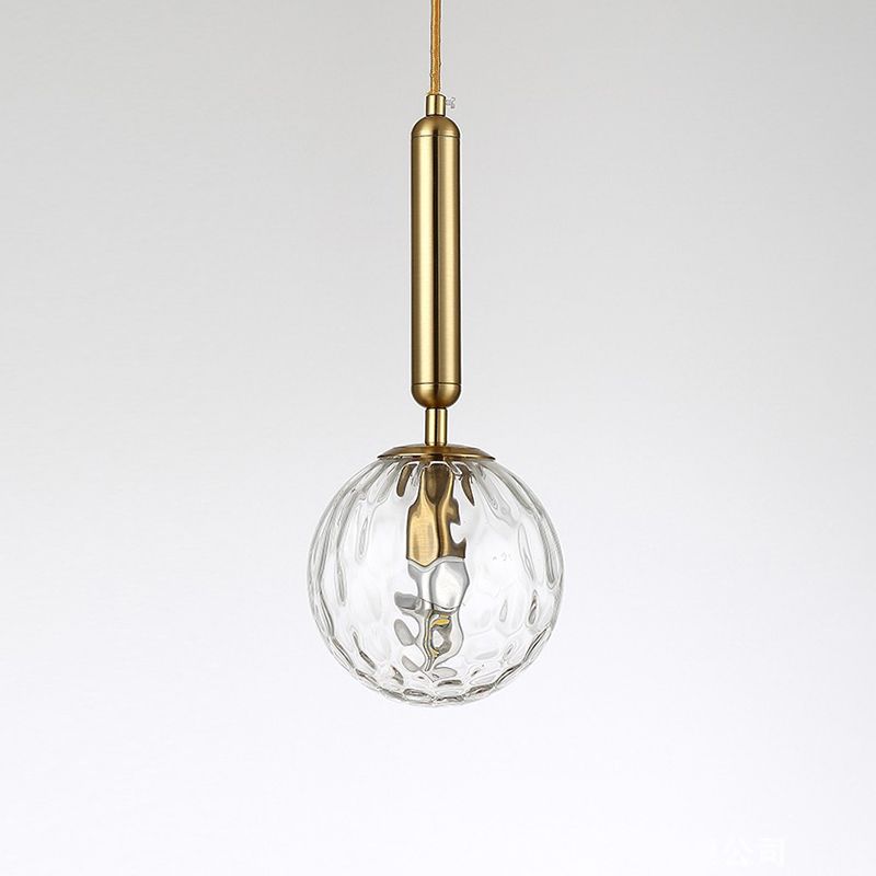 Sphere Shape Glass Wall Light Fixture Modern Style Wall Lamp for Dining Room