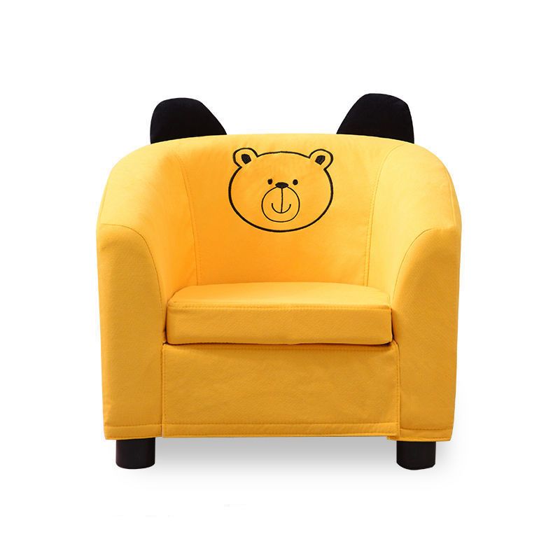 19.29" W x 17.71" D x 17.32" H Cotton Blend Accent Armchair with Basic Four Legs