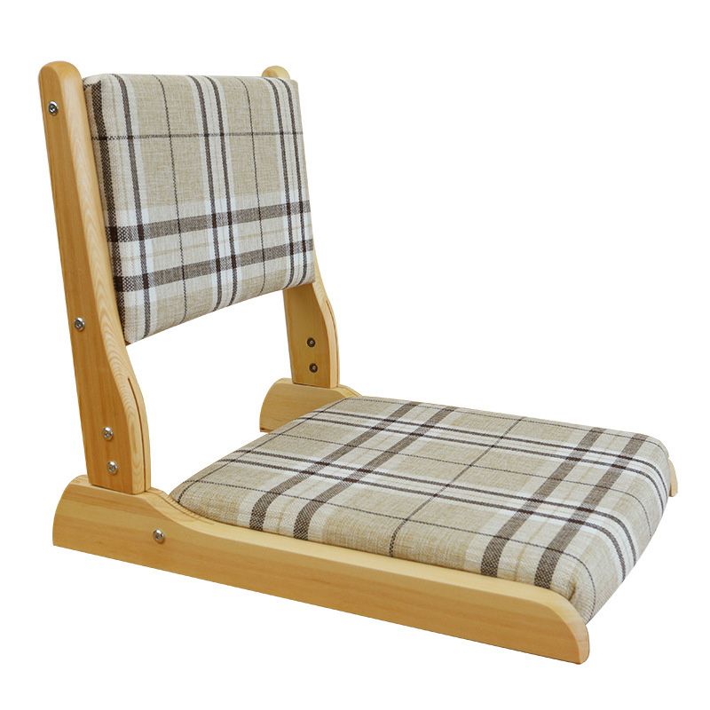 Linen Armless Chair 16.92" L x 20.47" W x 17.71" H Adjustable Chair for Bedroom