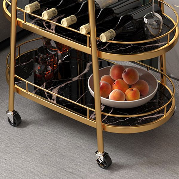 Rolling Contemporary Style Prep Table Wooden Prep Table for Kitchen