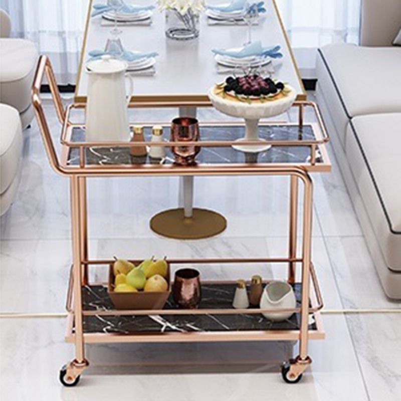 Rectangular Modern Prep Table Stone Rolling Dining Room Prep Table
