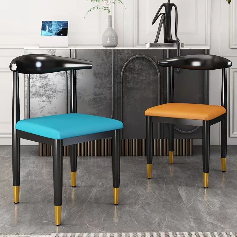 Metal Kitchen Dining Room Chair Contemporary Upholstered Chair