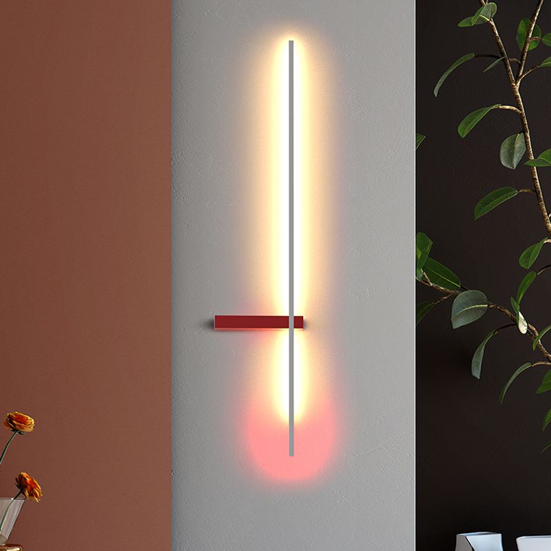 Moderner Stil Linearer Wandleuchte kreative Wandlampenvorrichtungen für Salon Café Shop