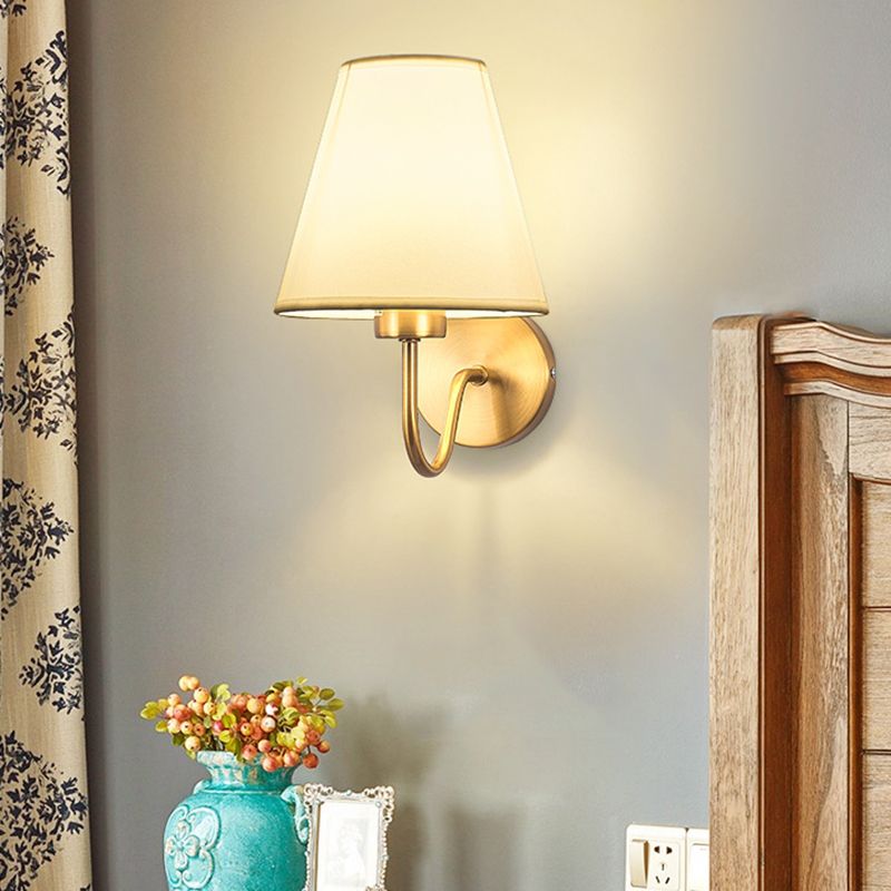 Modernism Wall Sconce Fabric Shade Sconce Lighting for Living Room