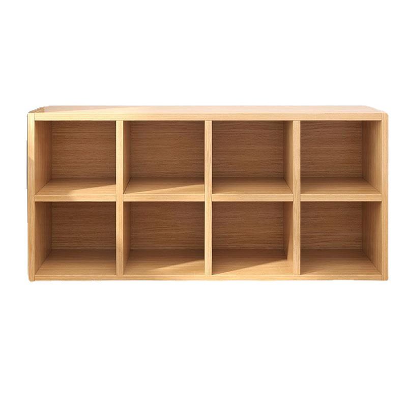 Standard Contemporary Bookcase Engineered Wood Closed Back Bookshelf