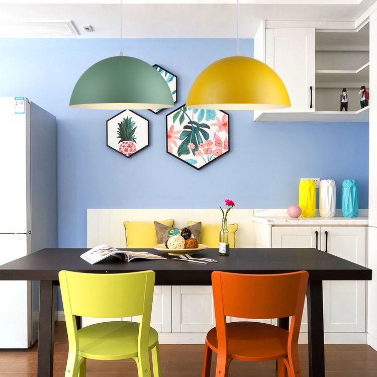 Dome contemporaneo Dome Lighting Freeture Metal Sala da pranzo a sospensione Luce a sospensione