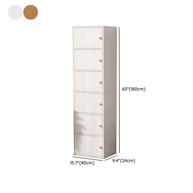 Modern Wooden Accent Cabinet Rectangle Storage Cabinet with Drawer