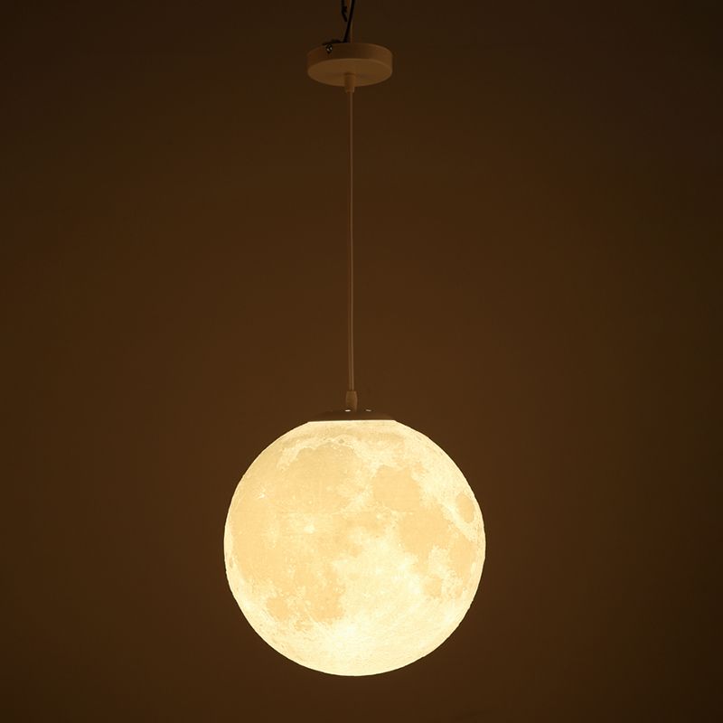 Globe Acrilic Hanging Light, semplice Lampada per tonalità luna per la camera da letto