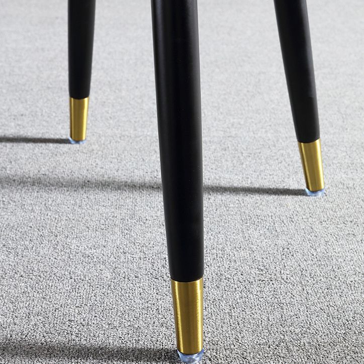 Glam Parsons Chairs Upholstered Dining Chairs with Wood Legs