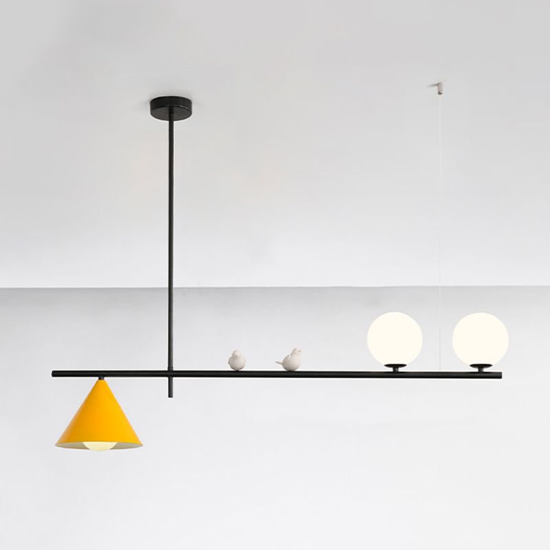 Globe Pendant Lights Contemporary Glass Kitchen Island Lighting