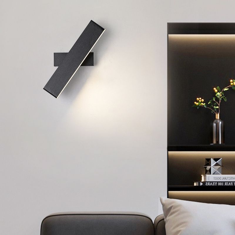 Rotatable kreative schwarze Flush Mount Wandleuchte Einfachheit Leuchte Leuchte
