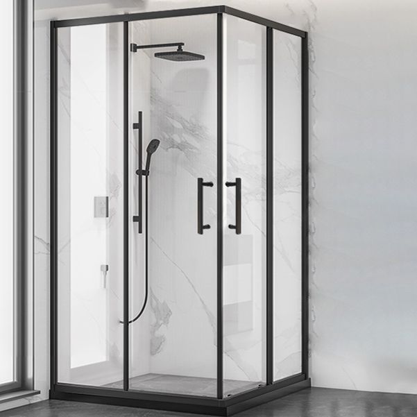 Double Sliding Shower Enclosure Framed Clear Tempered Glass Shower Enclosure