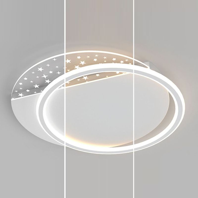 Modern Ceiling Light White LED Ceiling Mount Light with Acrylic Shade for Bedroom