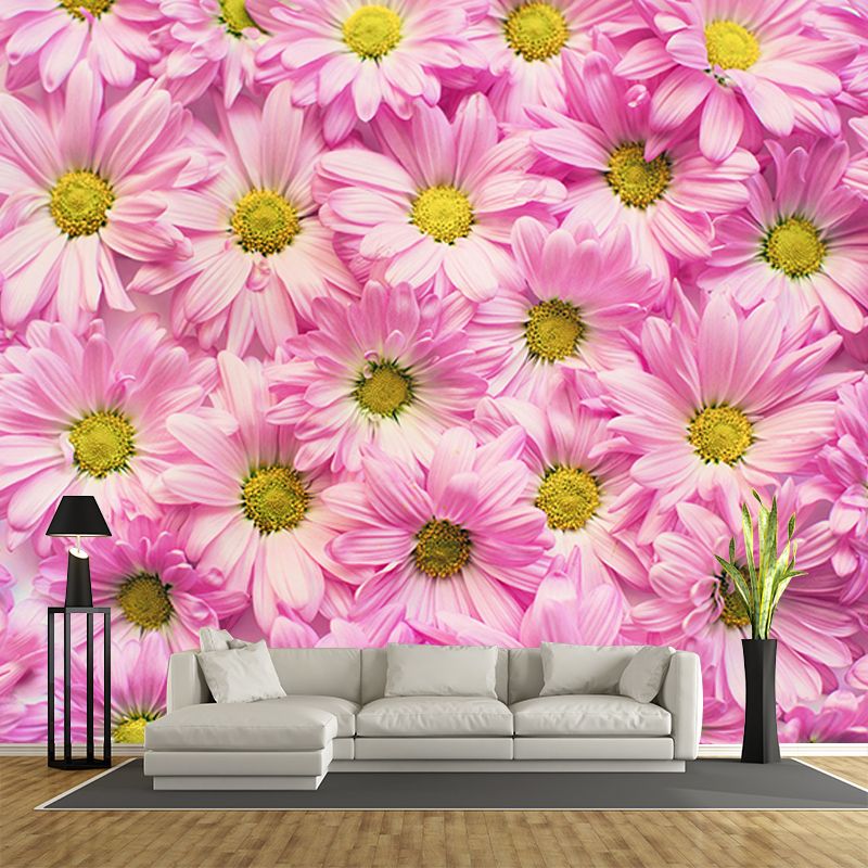 Flowers Mildew Resistant Mural Wallpaper Sleeping Room Wall Mural
