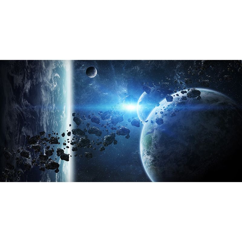 Planet View Mural Decal Modern Decorative Living Room Wall Covering, Personalise