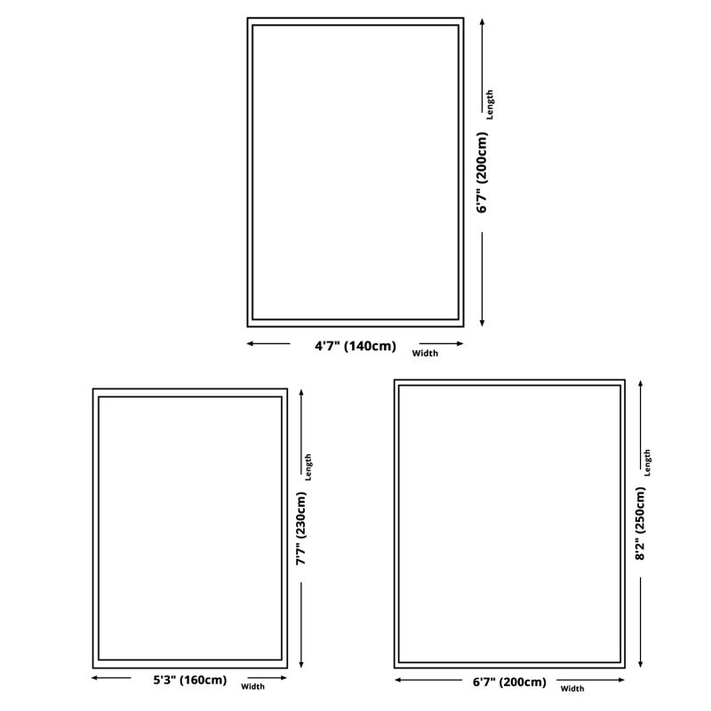 Modern Indoor Rug Minimalist Fish Print Polyster Carpet Washable Anti-Slip Carpet for Living Room