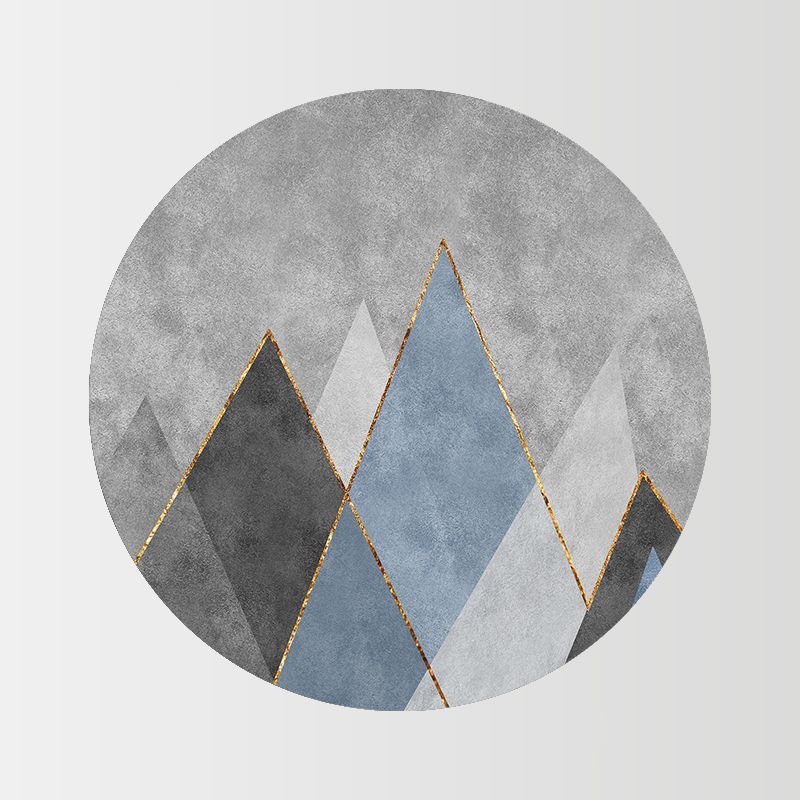 Gray Industrial Rug Blending Modern Rug Non-Slip Backing Rug for Living Room