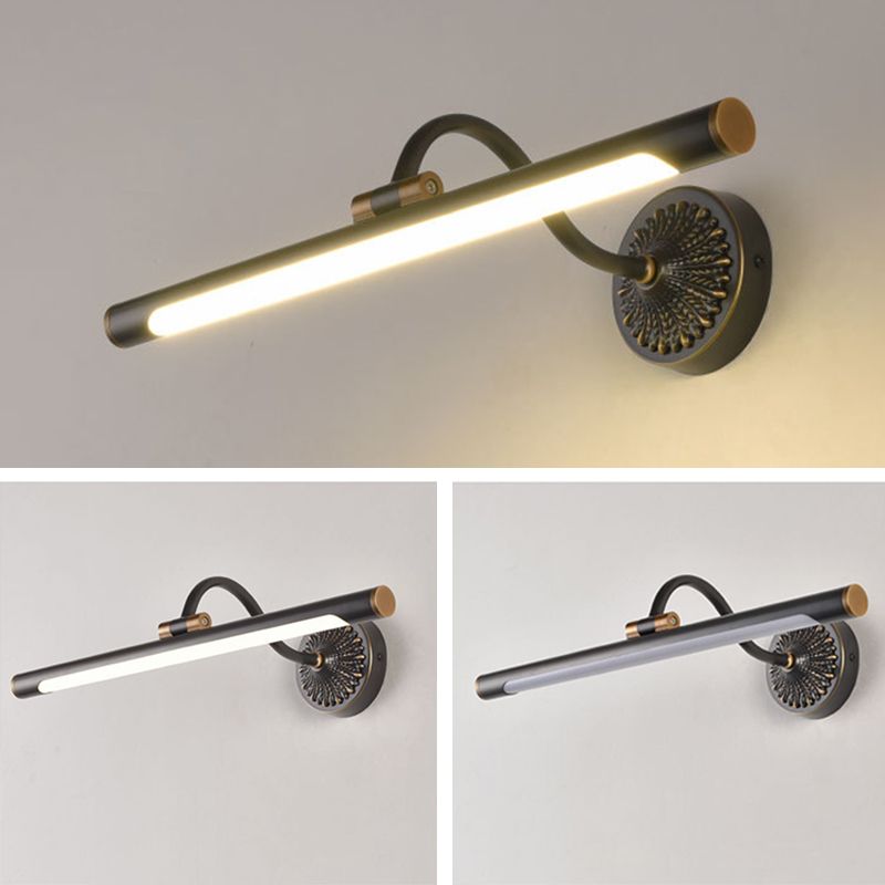 Linear Shower Room Wall Lighting Fixture Metal LED Simplicity Wall Mounted Light