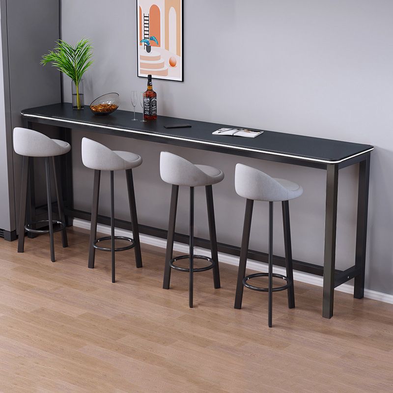 1/3/4/5 Pieces Wood Bar Table Set Matte Finish Modern Bar Set