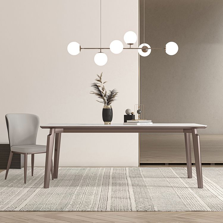 Designer Style Sintered Stone Dining Set Rectangle 1/2/4/5/7 Pieces Dining Room Table Set