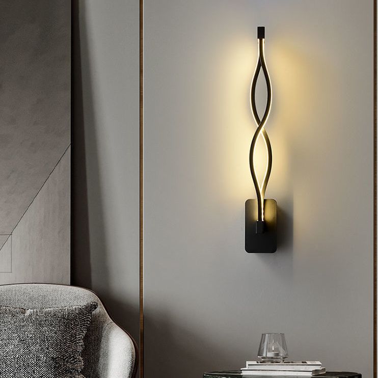 Diconcesos de apliques de pared de estilo moderno 1 Light Fonces para dormitorio de dormitorio